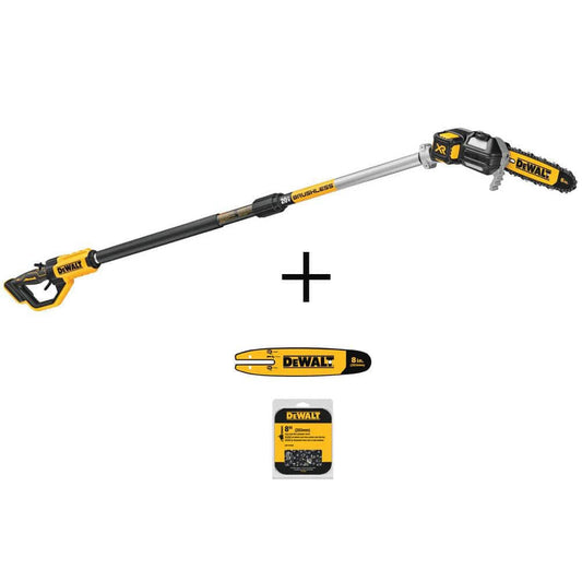 DeWalt 20V Max 8in. Cordless Battery Powered Pole & Chainsaw with 8in. Bar & Chain (34 Link)